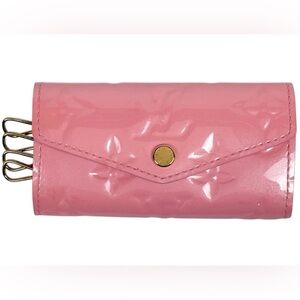Louis Vuitton Multiclés 4 Key Holder Vernis Pink Patent Leather M81901 Box & COA